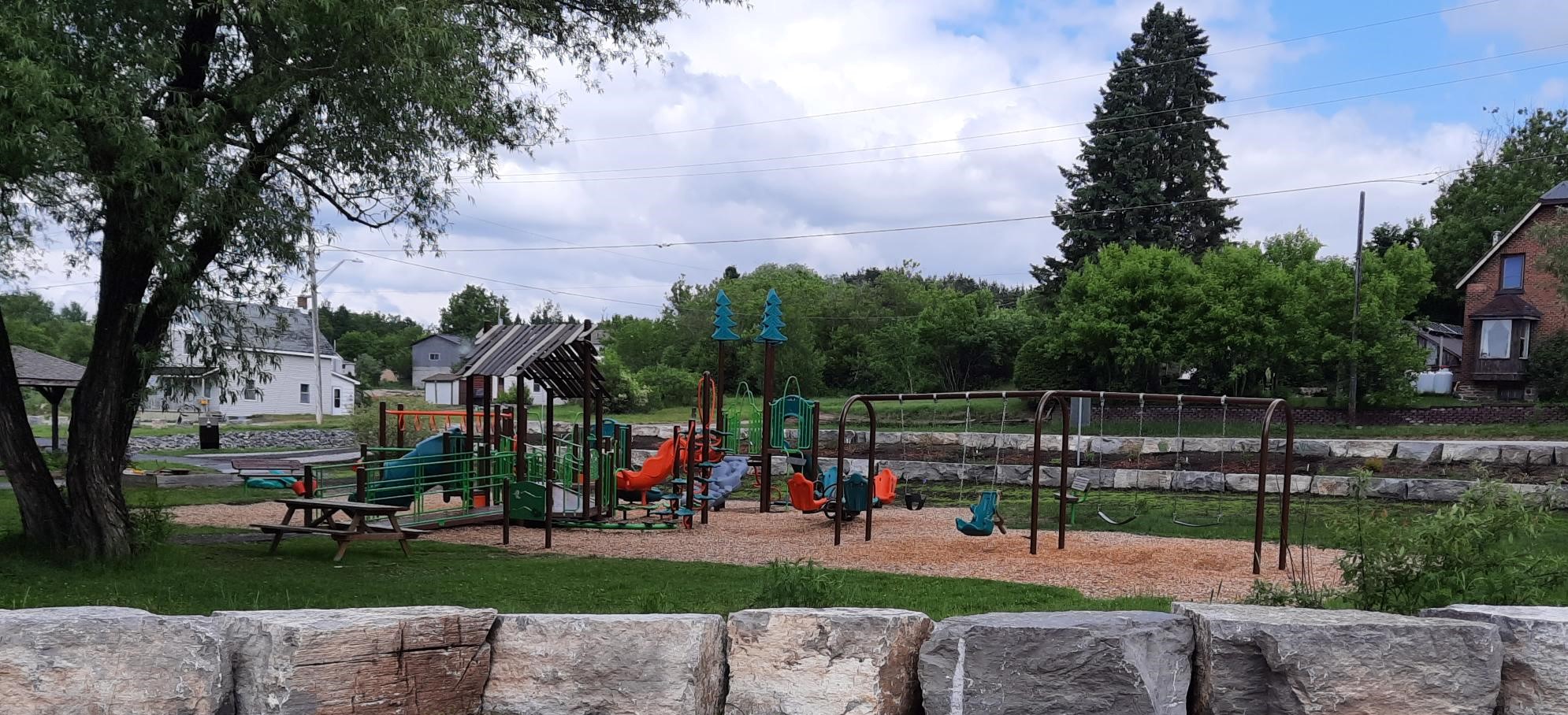 The new playground in the Township of Bonfield.
