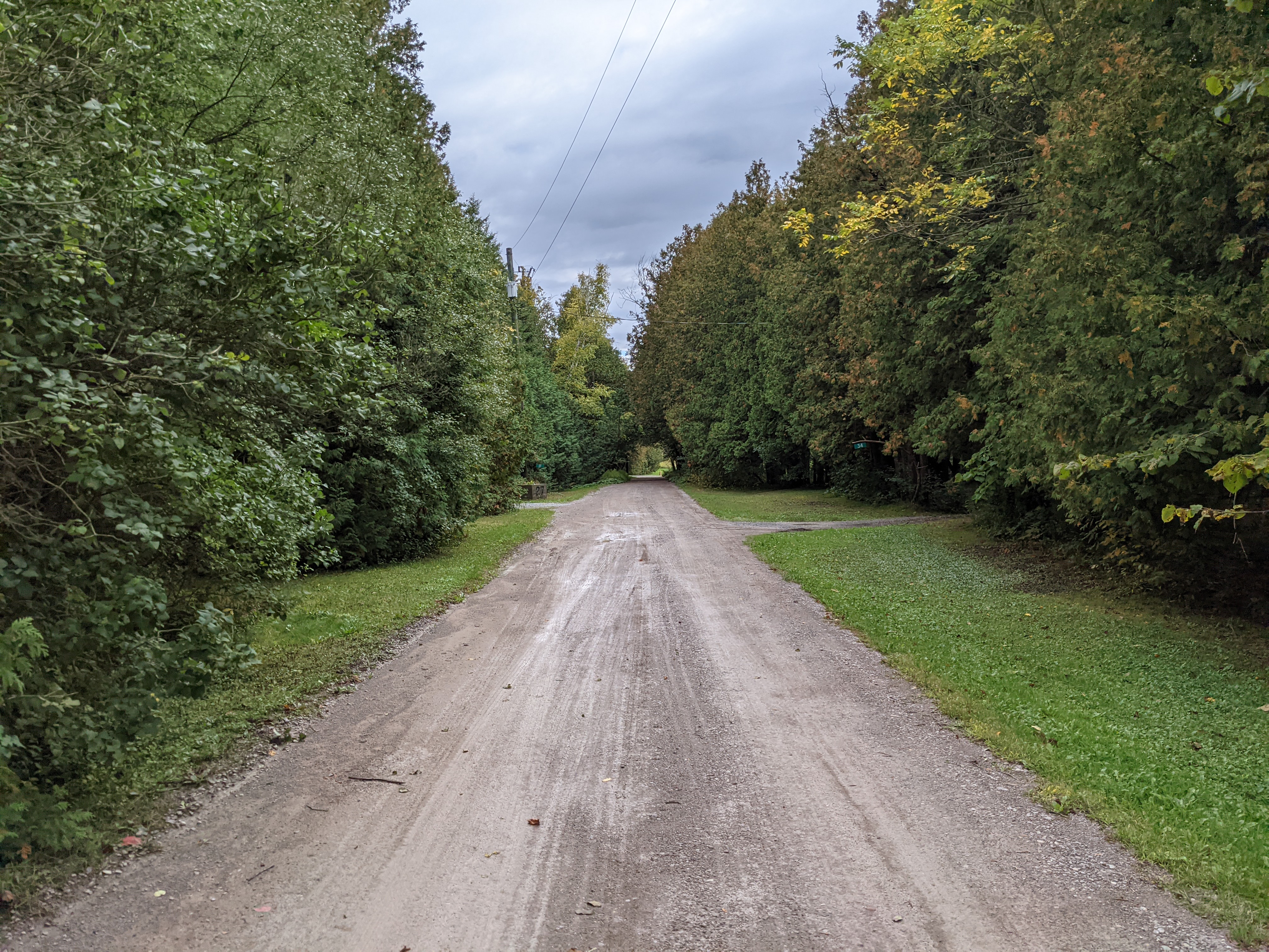 A rural roadway in the community of Udora in Georgina. 