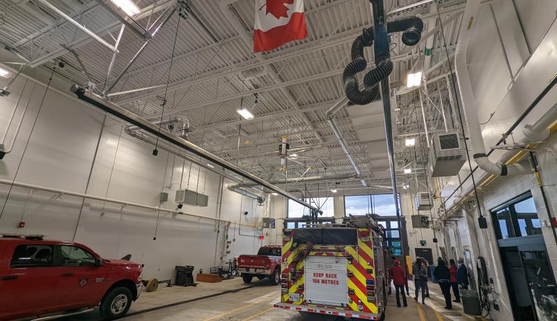 The inside of Brampton's new fire campus. 