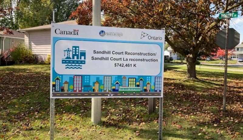 The Town of Shelburne invested the CCBF into rehabilitation of Sandhill Court. 