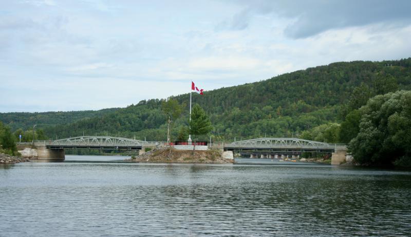 An image of the memorial bridge in Mattawa.